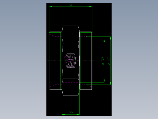 PARKER管接头EO Union G60LLCFX_front
