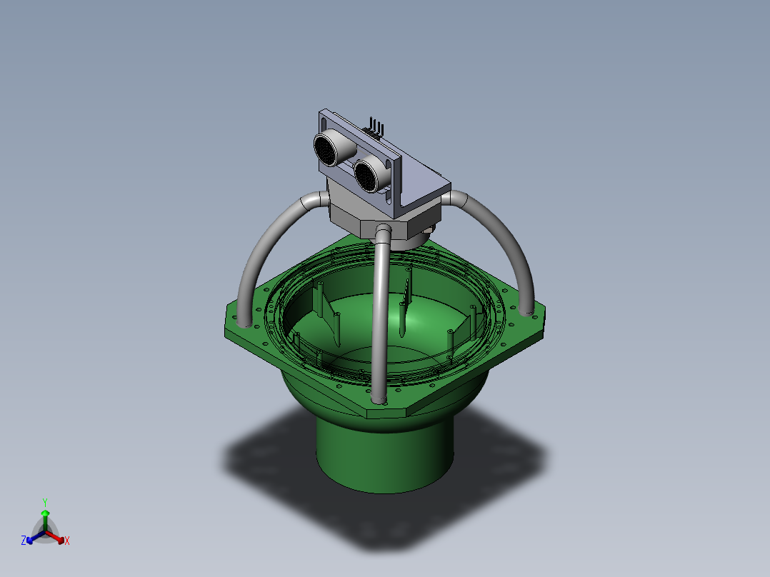 Arduino模型-DCP雷达正等轴测图