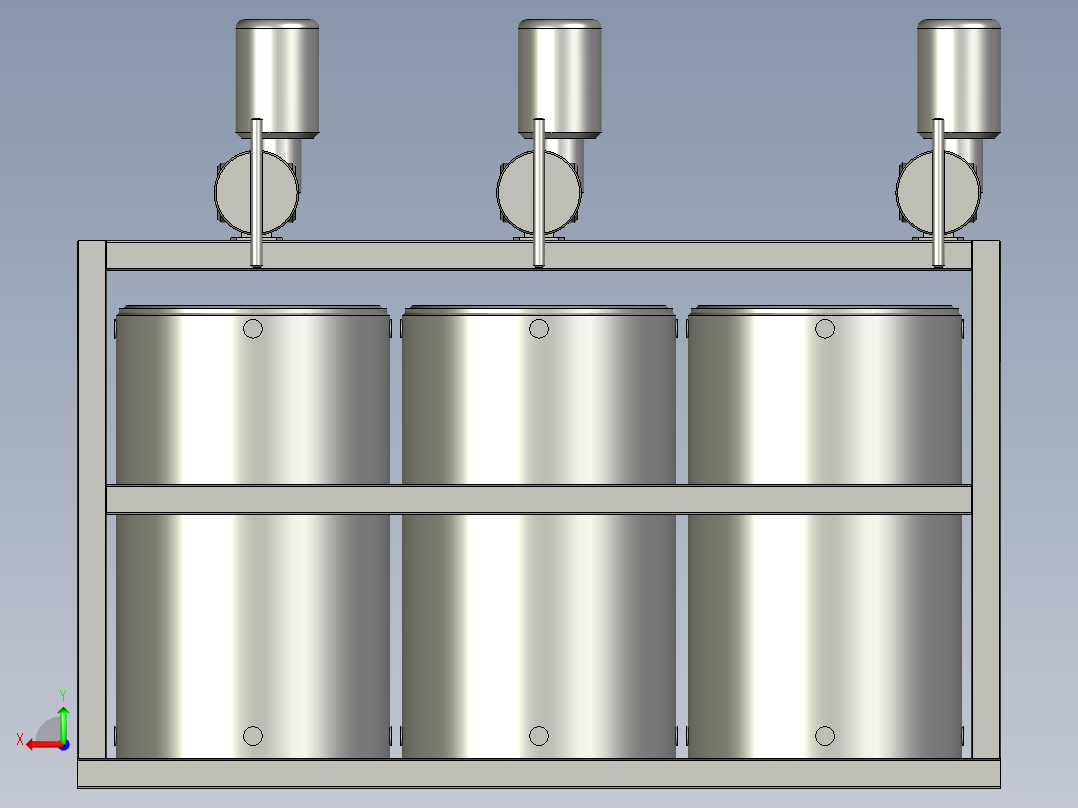 100x3药箱组件后视图
