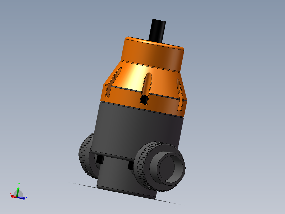 VALVE-ANGLE_DN32_PN10_U-PVC主视图