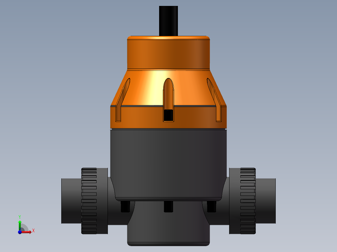 VALVE-ANGLE_DN32_PN10_U-PVC前视图