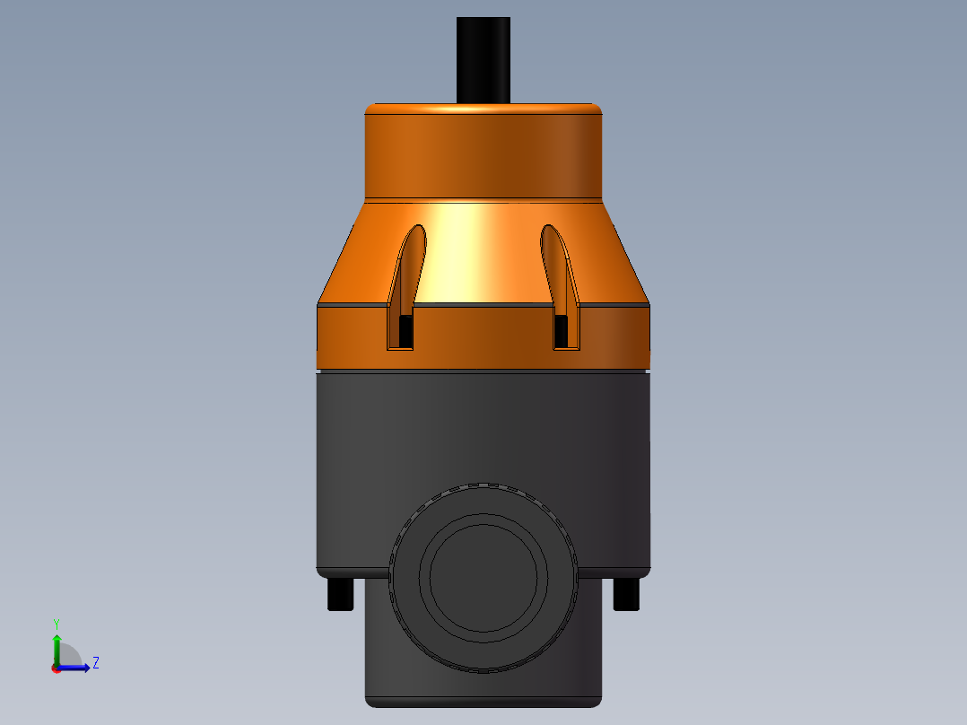 VALVE-ANGLE_DN32_PN10_U-PVC左视图