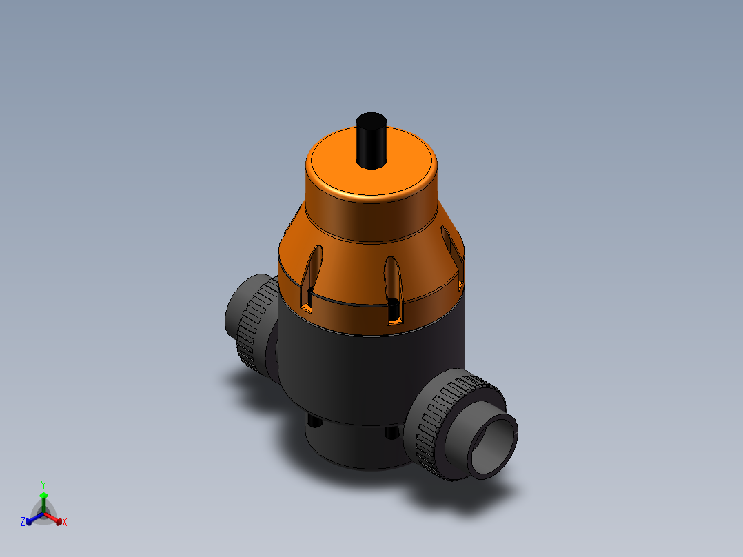 VALVE-ANGLE_DN32_PN10_U-PVC正等轴测图