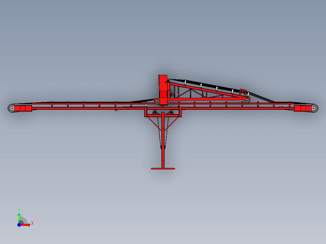 仓库输送带前视图