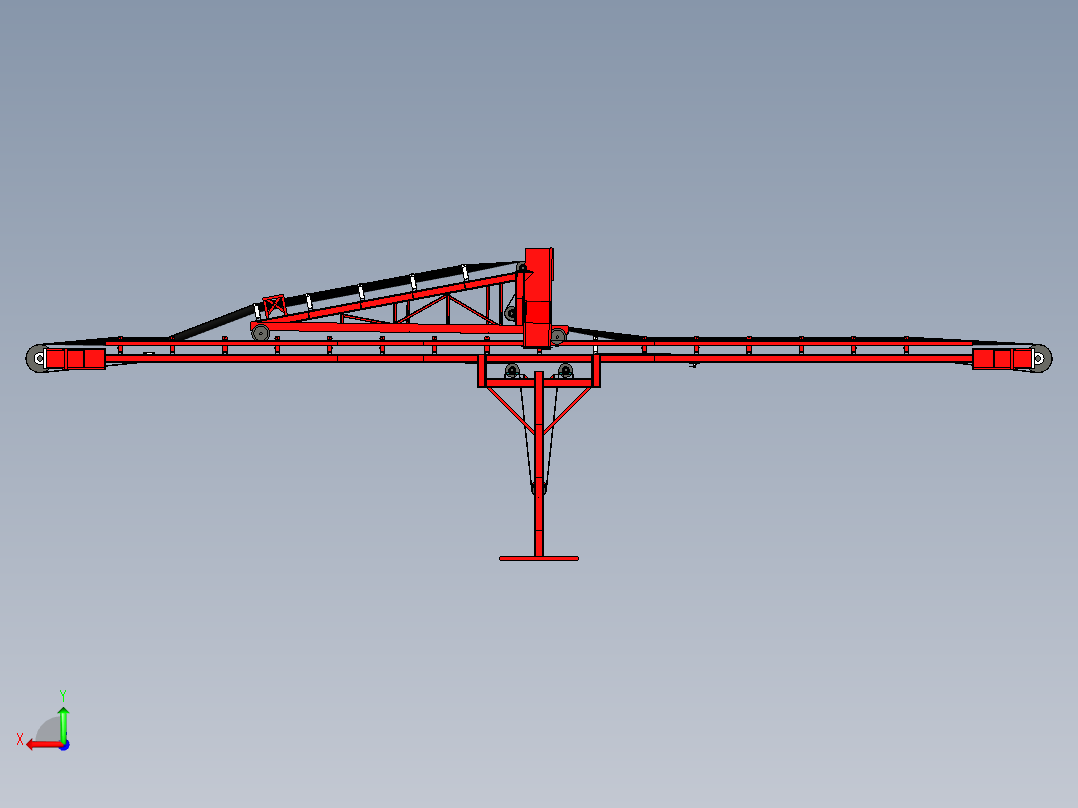 仓库输送带后视图