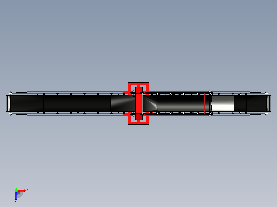仓库输送带俯视图