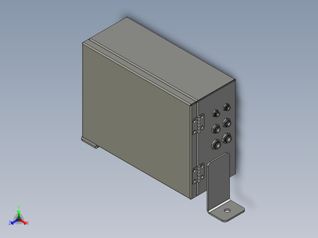 LM18A00120ZNSL00716气控箱正等轴测图