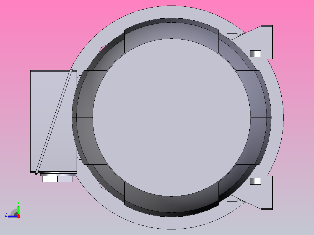 电机西门子1LE1002-0EC02-2JA4右视图