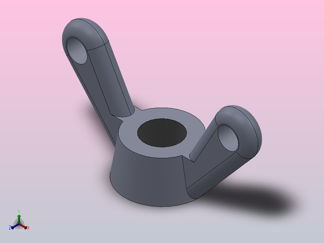 多套GBT62-GBT17880异形螺母3D螺母Solidworks设计主视图