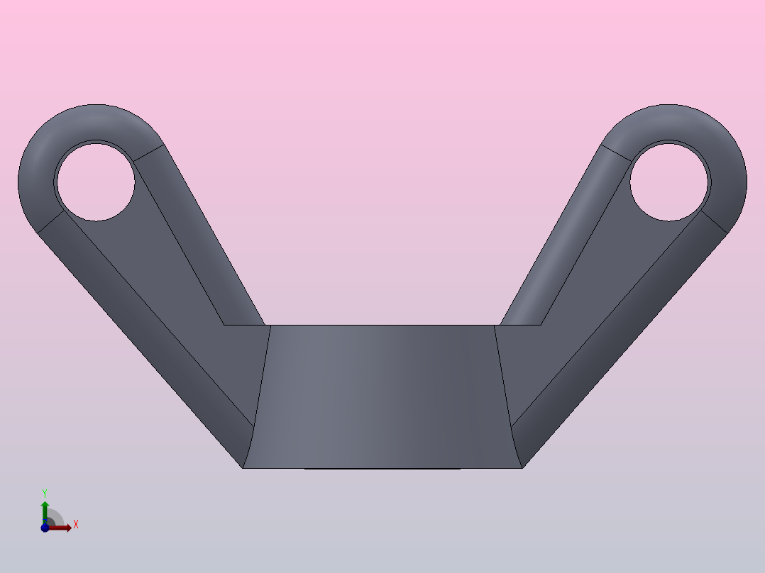 多套GBT62-GBT17880异形螺母3D螺母Solidworks设计前视图