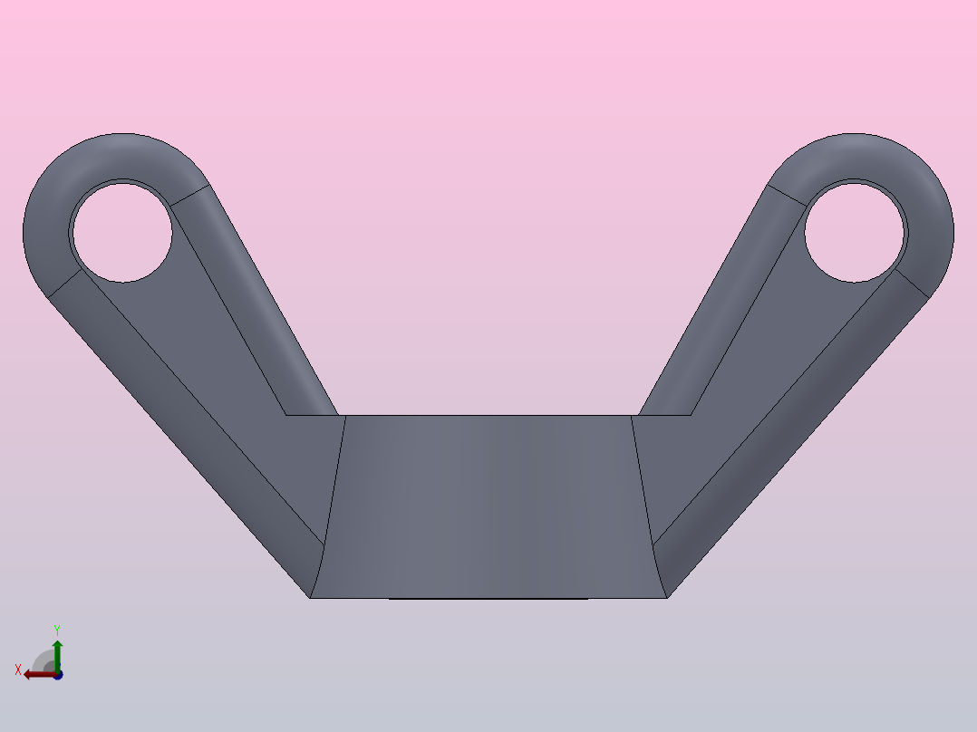 多套GBT62-GBT17880异形螺母3D螺母Solidworks设计后视图