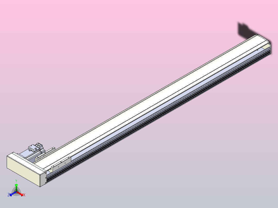 日规模组半封闭丝杆TPA-HNR-105D-1610C-L1150-ML-Y-P40-N3主视图