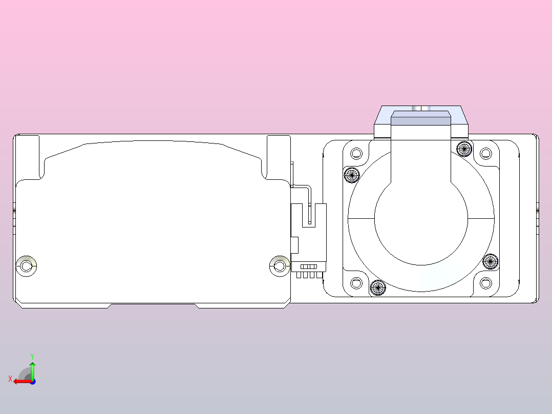 日规模组半封闭丝杆TPA-HNR-105D-1610C-L1150-ML-Y-P40-N3后视图