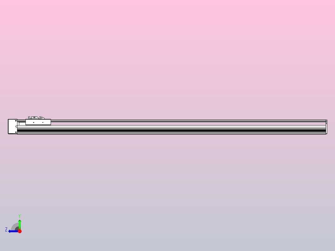 日规模组半封闭丝杆TPA-HNR-105D-1610C-L1150-ML-Y-P40-N3右视图