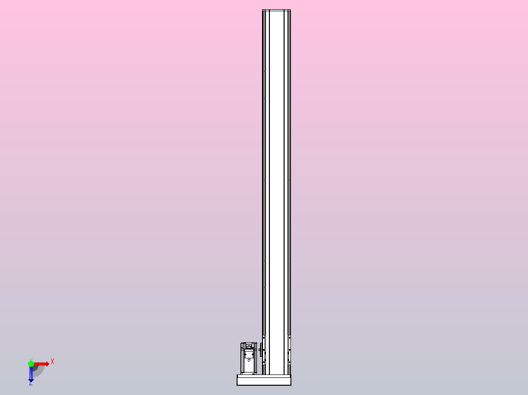 日规模组半封闭丝杆TPA-HNR-105D-1610C-L1150-ML-Y-P40-N3俯视图
