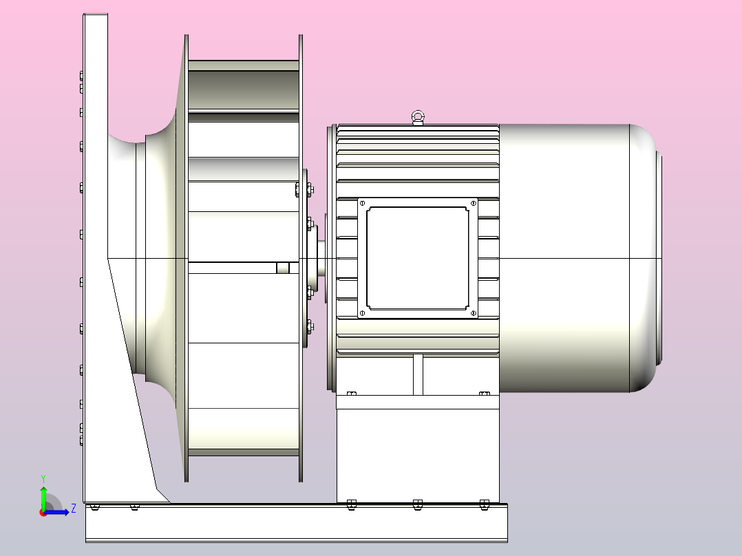 SYWB系列离心风机[SYPB800]左视图
