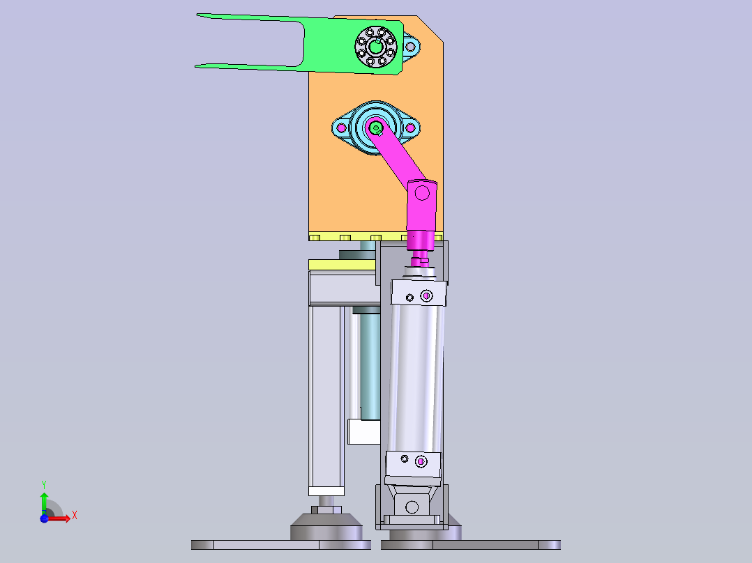 180度翻转装置前视图