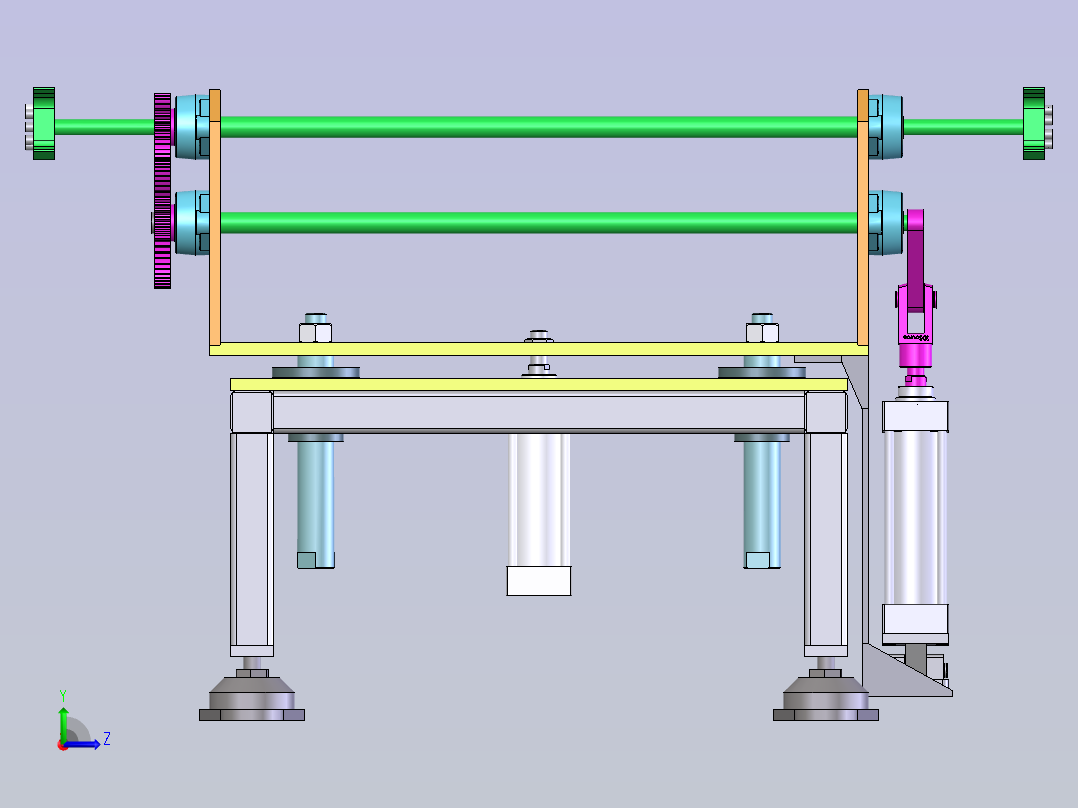 180度翻转装置左视图