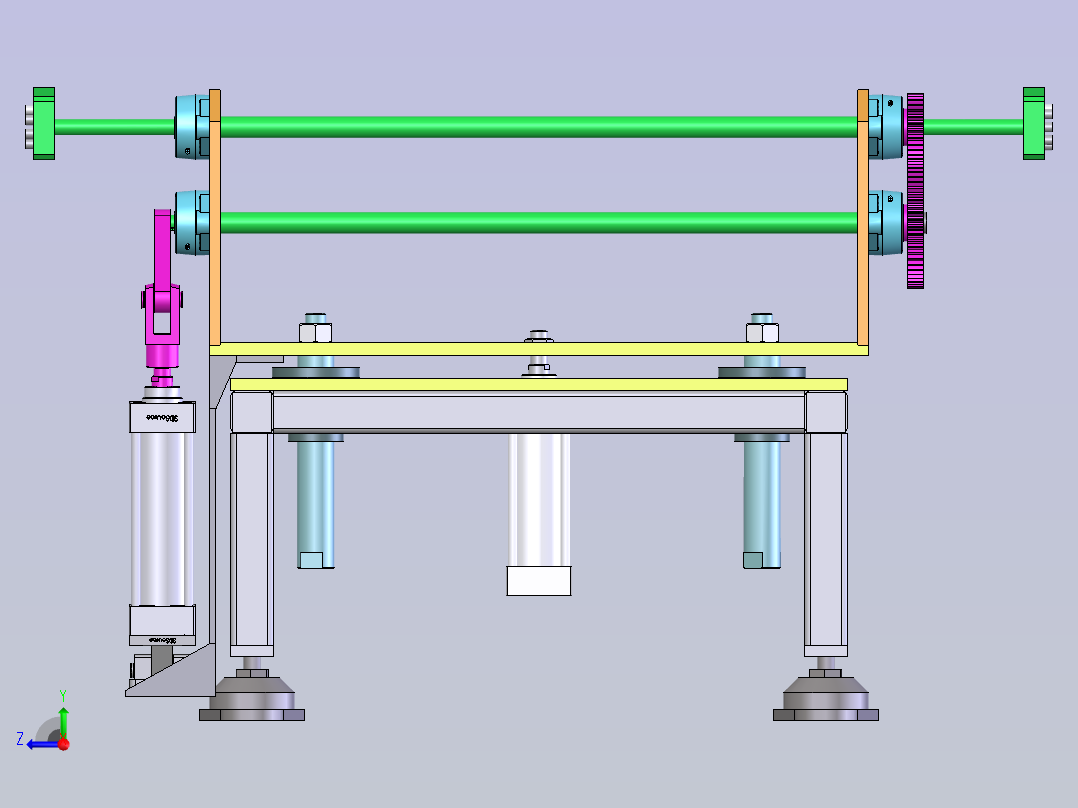 180度翻转装置右视图