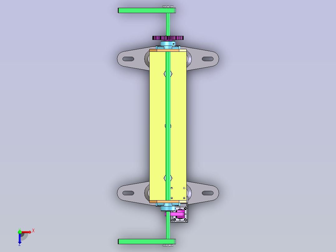 180度翻转装置俯视图