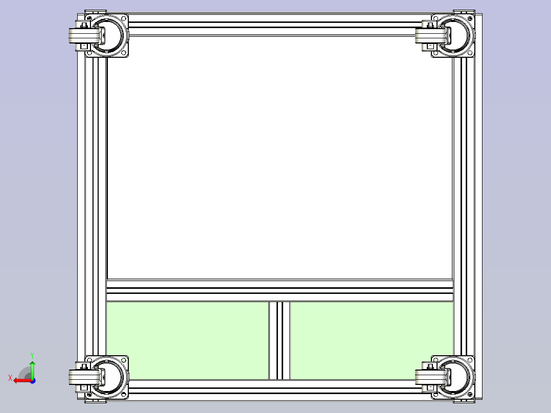高度可调通用性台架后视图