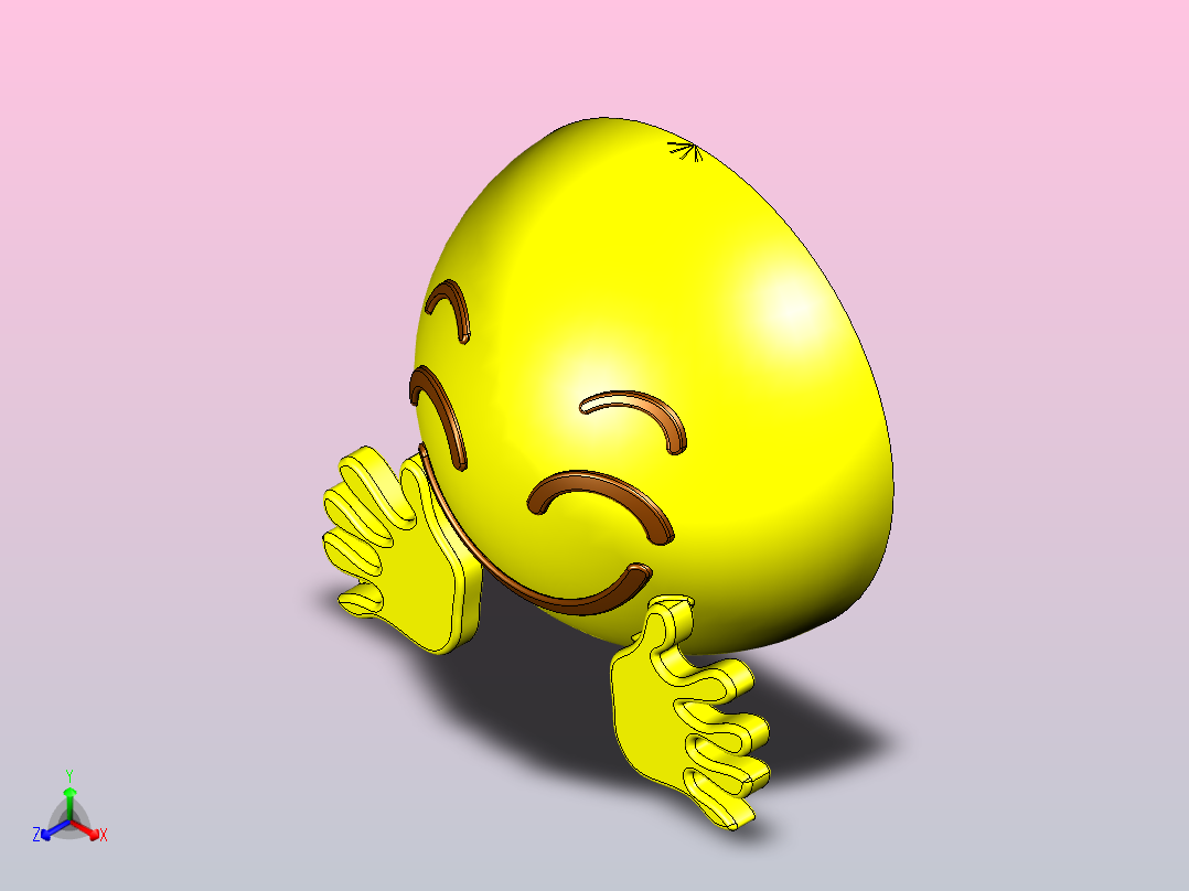 EMOJI -开心正等轴测图