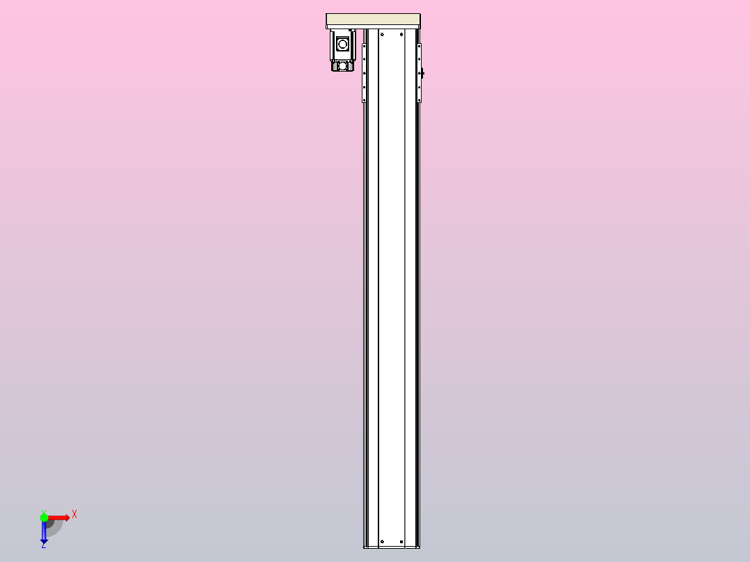 日规模组半封闭丝杆TPA-HNR-220D-3210C-L1650-MR-C-P1K-N3俯视图