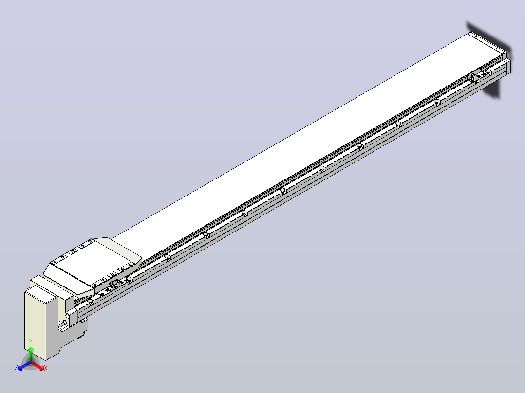 滚珠丝杠直线轴内置导轨TPA-GCR-170-2510C-L1400-MP-M75-N3正等轴测图