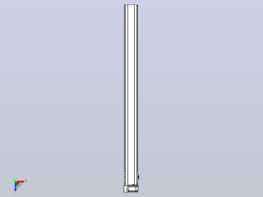 皮带直线轴半封闭可选导轨TPA-HNB-175D-140-L2000-LU-Y-P75-N3俯视缩略图