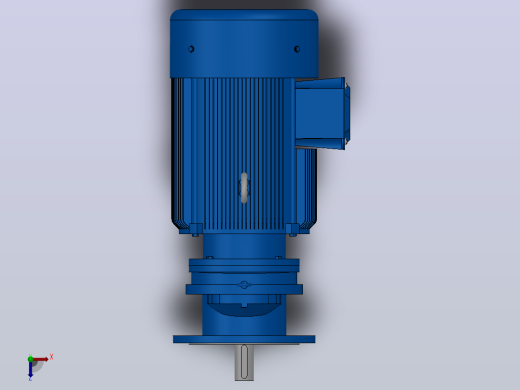 RXF107法兰轴伸式安装斜齿轮减速机RX107-Y37-4P-225S-M1-0°-Φ450俯视缩略图