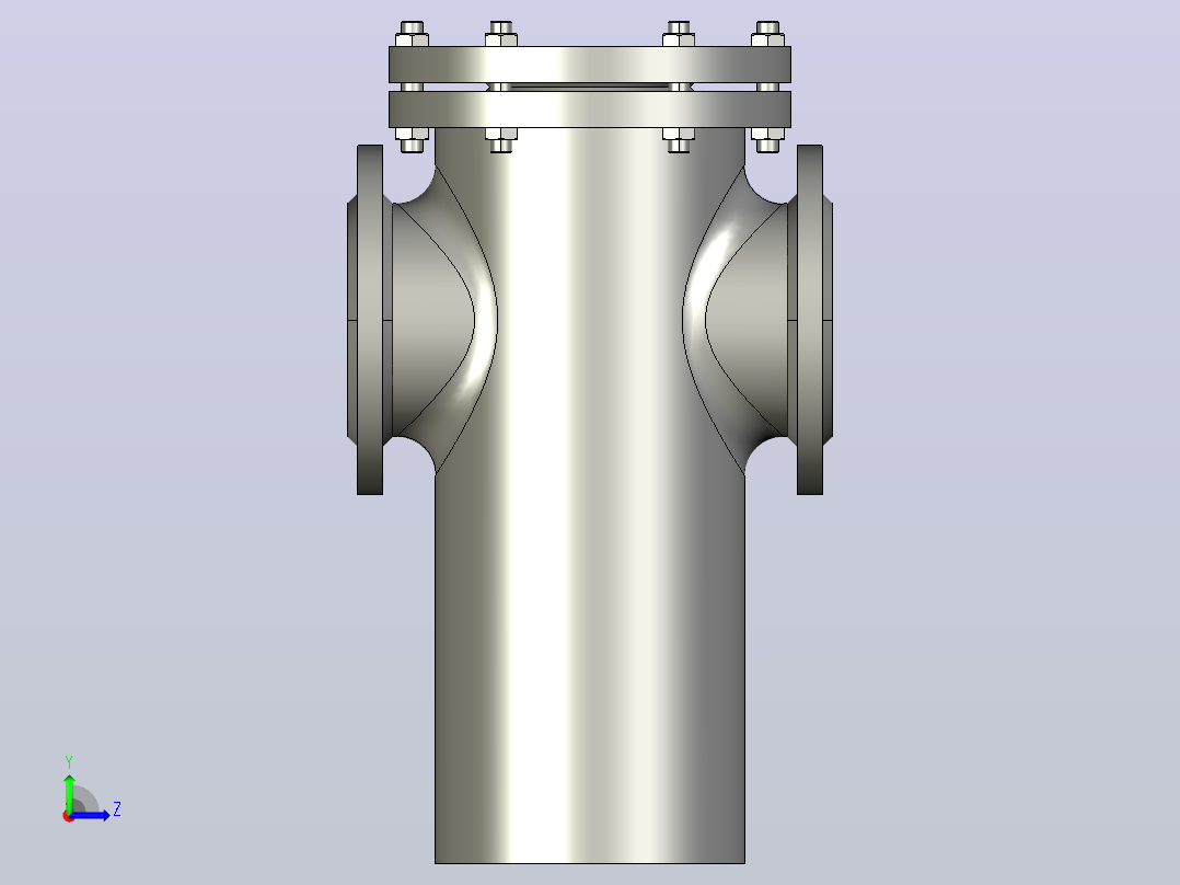 SD16C 篮式过滤器[300]左视图