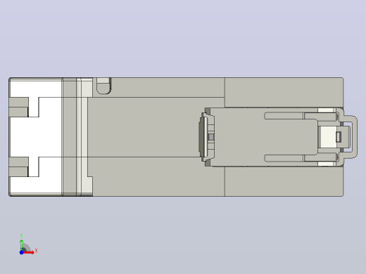 NB8LE-63M 1P&amp;N剩余电流动作断路器三维模型前视缩略图