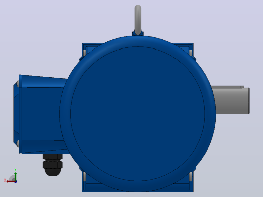 K67底脚轴伸式安装螺旋锥齿轮减速机K67-Y4-4P-10.42-M1-0°-A+B后视缩略图