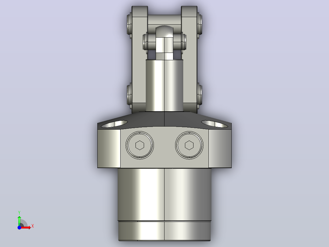 HTMA2500-2CC油压复动杠杆式夹紧器前视图