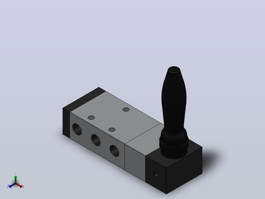4H230C-06-S手扳阀[4H230C-06-S]正等轴测图