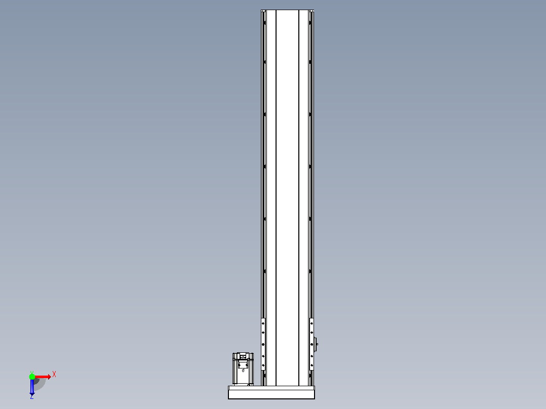 日规模组半封闭丝杆TPA-HNR-202D-2510C-L1100-ML-C-P75-N3俯视图