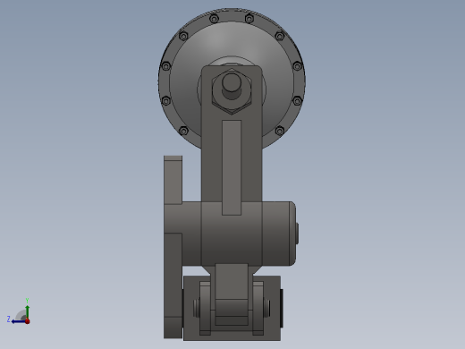 PDCA气动盘式制动器PDCA4 610×12.7-750主视缩略图