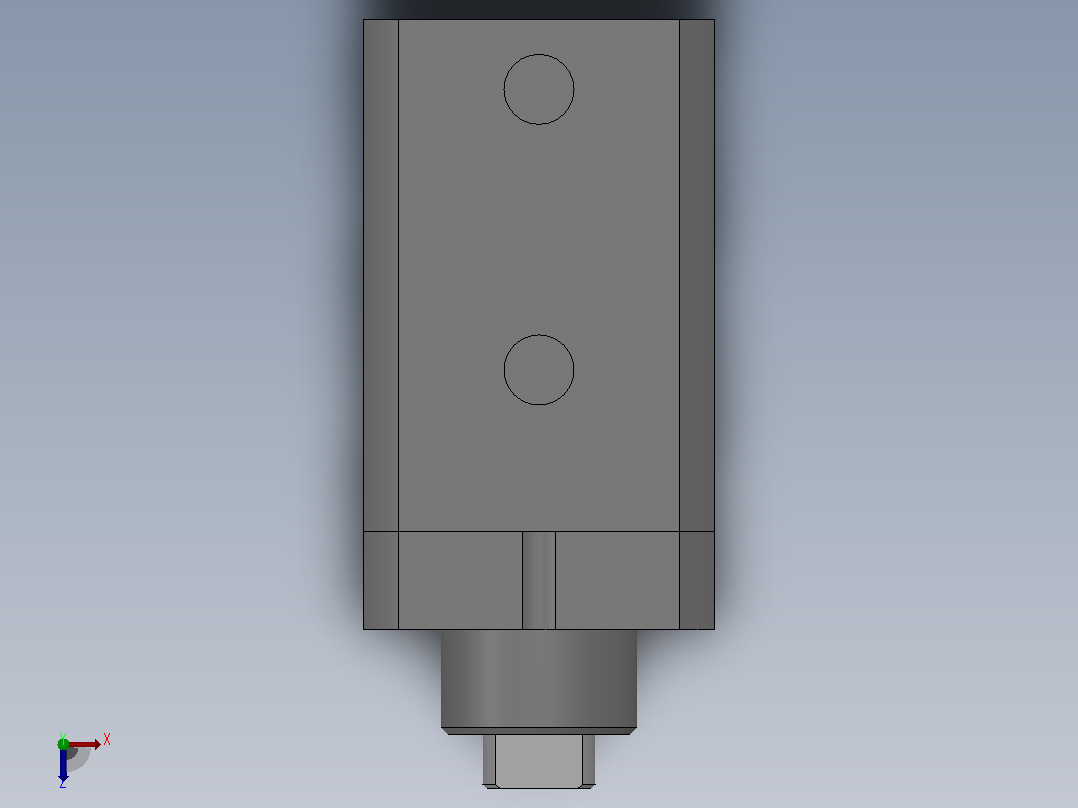 RSQ（φ10）扁柱型止动气缸[RSQB12-10DK]俯视图