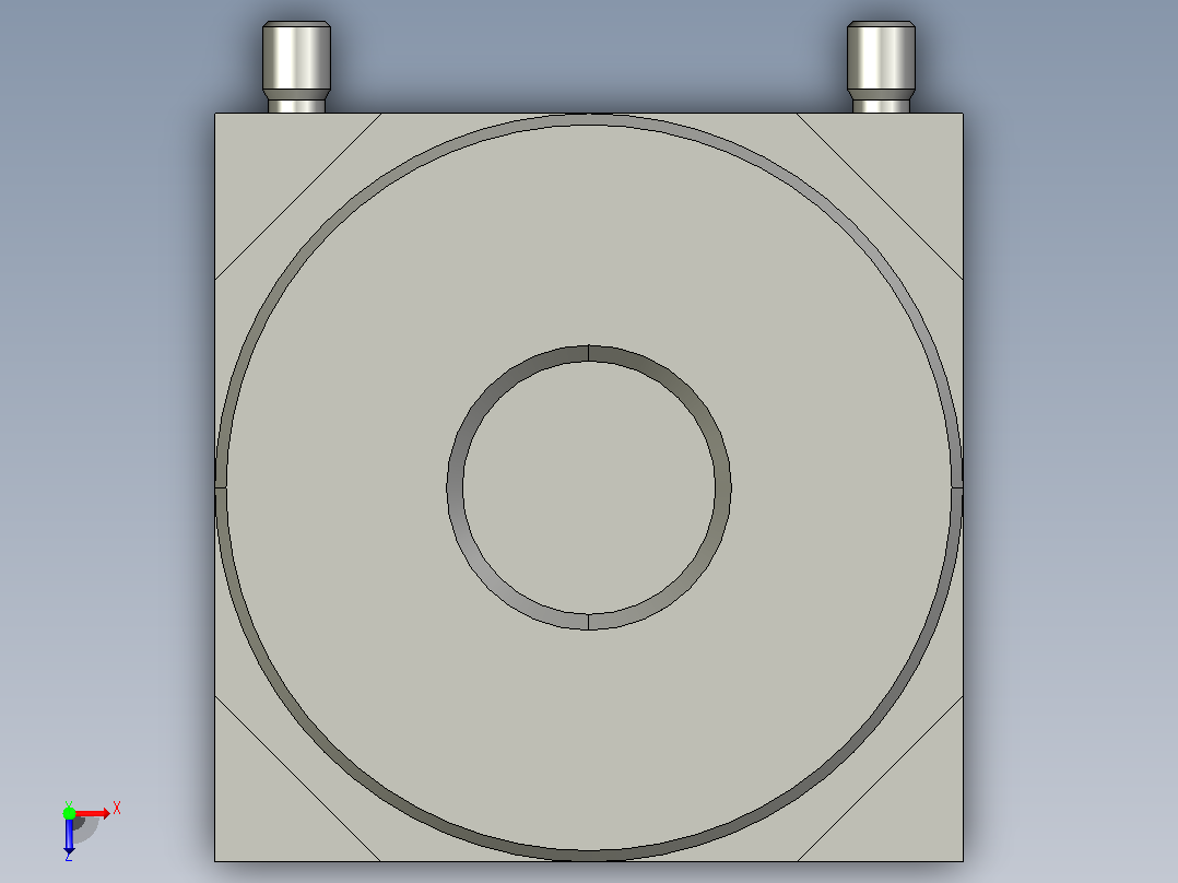 FESTO费斯托FRM-H-D-MIDI-170688分支模块俯视图