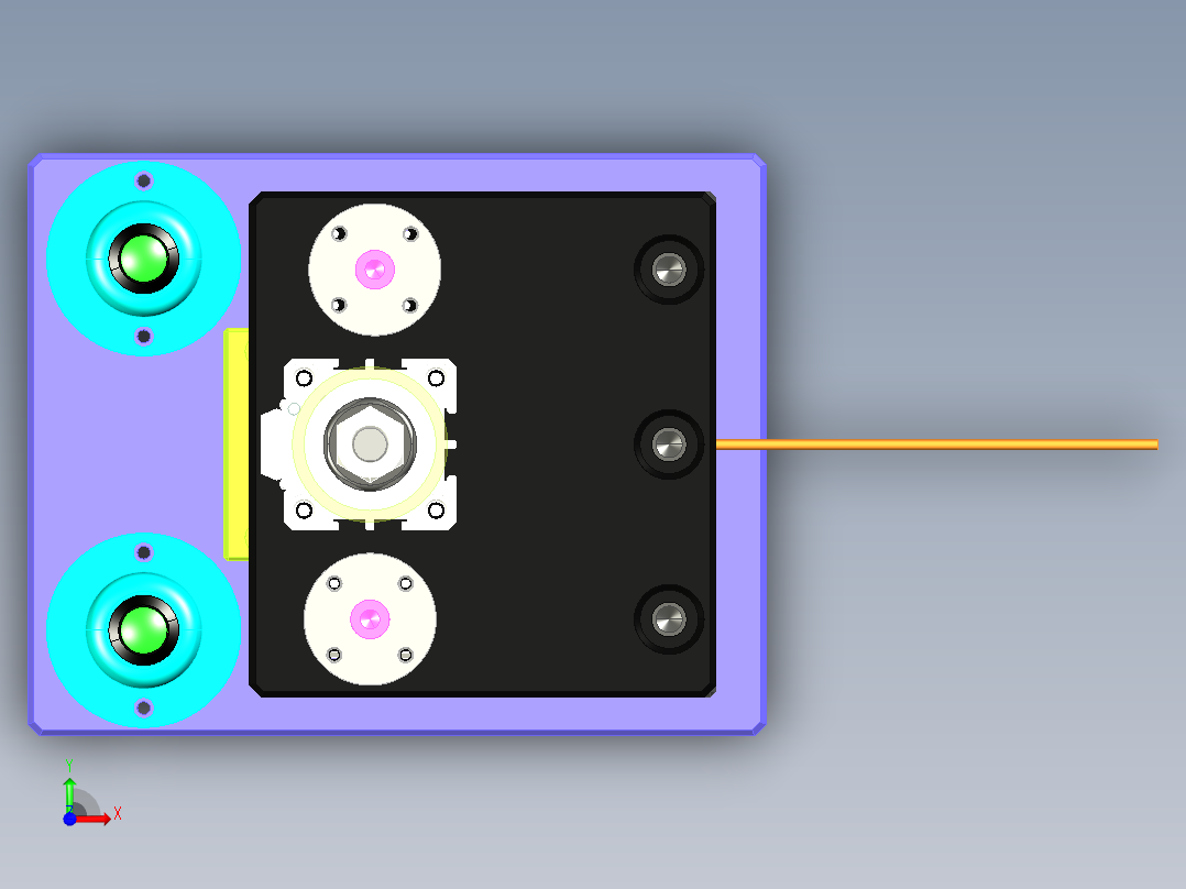 一款压合工装 x_t前视图