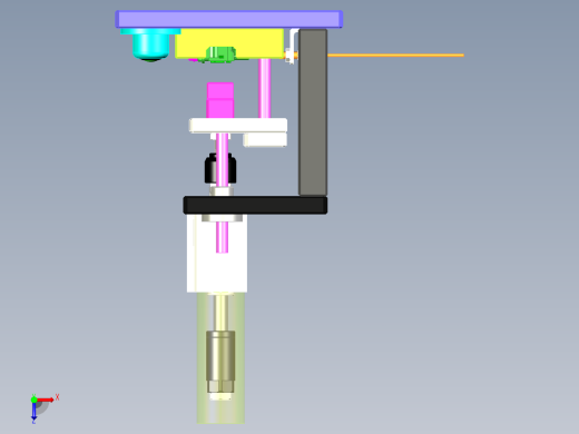 一款压合工装 x_t俯视缩略图