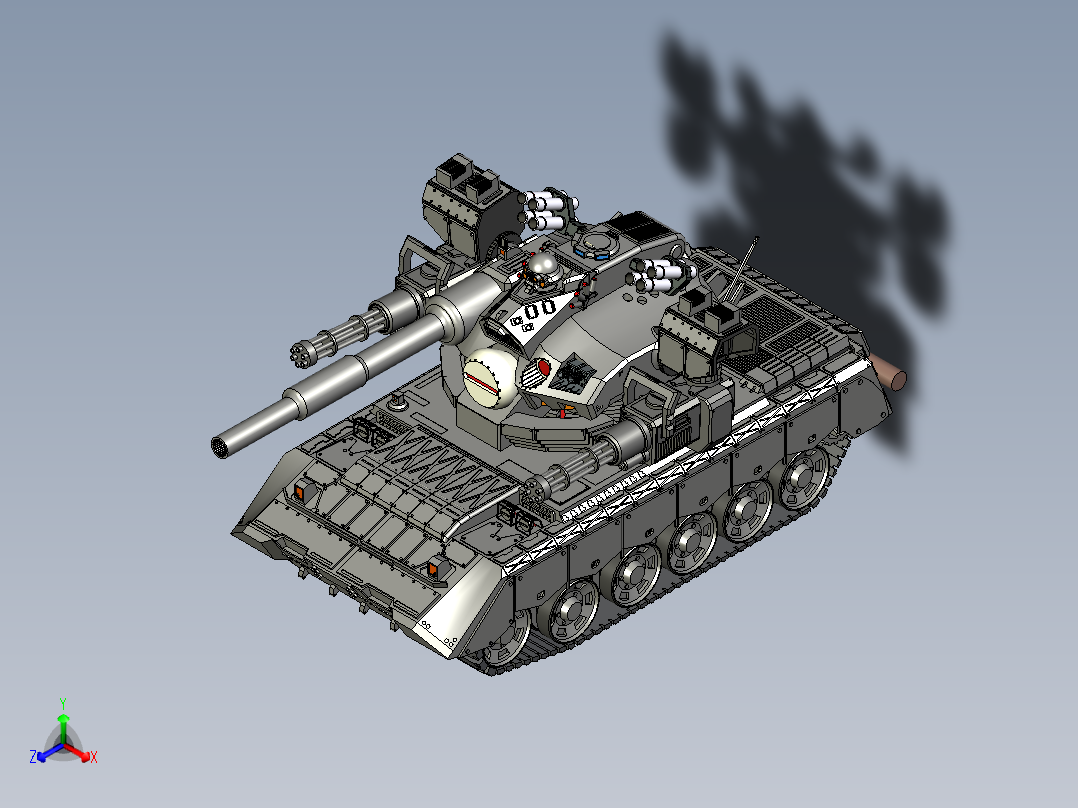坦克造型模型