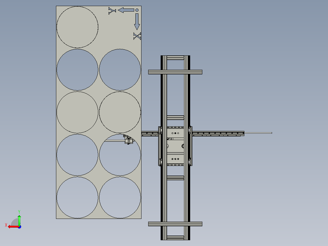 等离子切割设备后视图