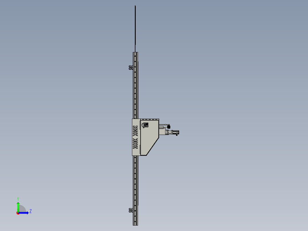 等离子切割设备左视图