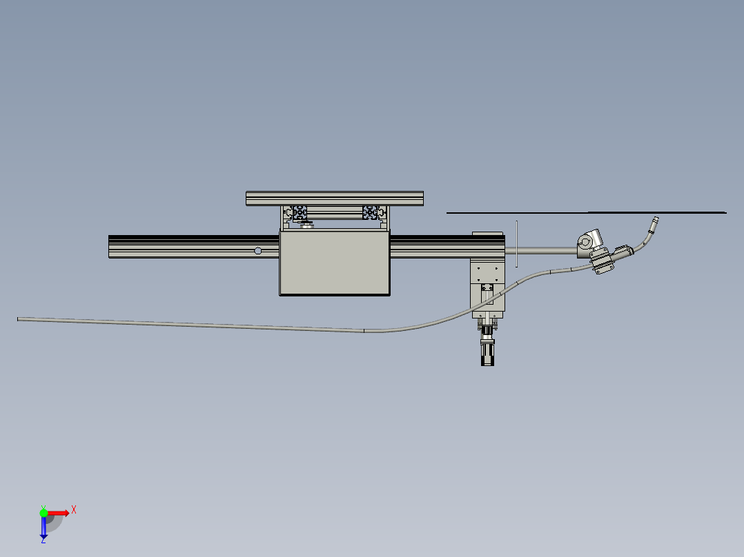 等离子切割设备俯视图