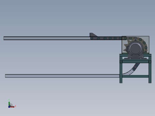 推料机 sw2020可编辑前视缩略图