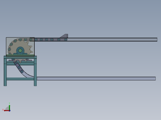 推料机 sw2020可编辑后视缩略图