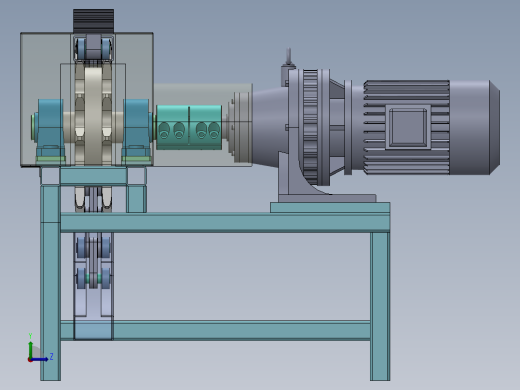 推料机 sw2020可编辑左视缩略图