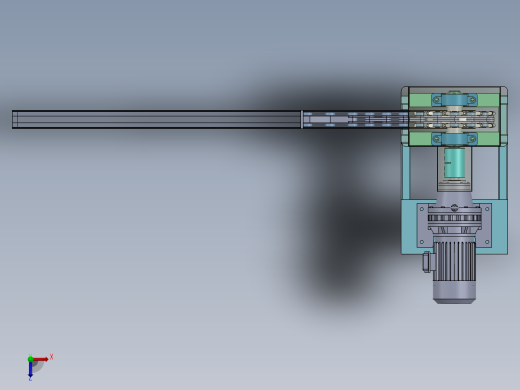 推料机 sw2020可编辑俯视缩略图