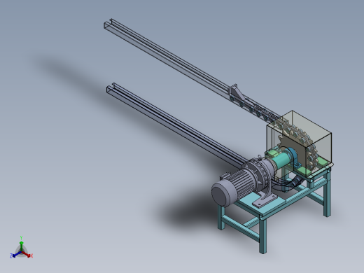 推料机 sw2020可编辑正等轴测缩略图
